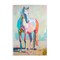 Stupell Industries Pastel Hued Horse Wall Plaque Art Design by Petal Prints Design